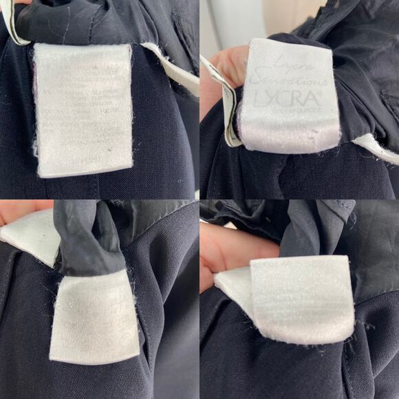 MaxMara Longline Coat Navy Blue Wool Blazer Classic Career Minimalist Size 12 - Picture 10 of 16